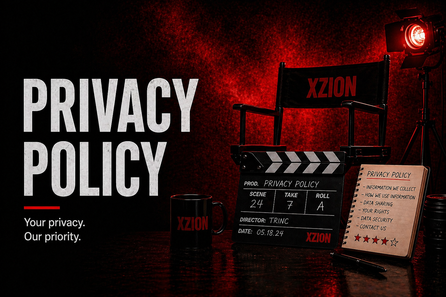 XZION Privacy Policy banner